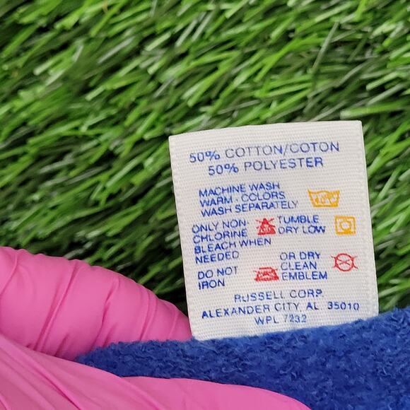 Vintage 80s JERZEES Blank Sweatshirt Women XL 23x25 Crop USA - Picture 8 of 12